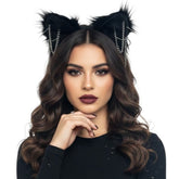 Furry Ears with Chain Detail