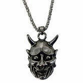 Horn Devil Face Necklace