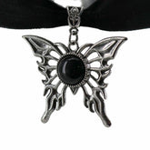Black Butterfly Gem Choker