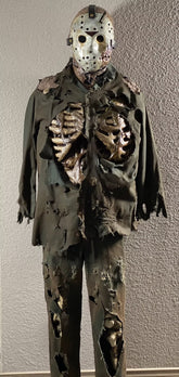 High Quality Friday the 13th Part 7 Adult Costume with Ribcage