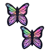 Rainbow Monarch Butterfly Glitter Nipple Pasties
