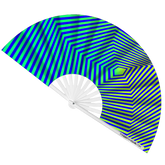 Trance Rave UV Hand Fan