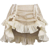 Brocade Ruched Bustle Skirt