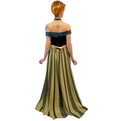 Fairytale Frozen Princess Anna Inspired Coronation Dress w/ Choker