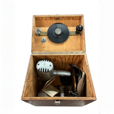 Vintage 1950s Millers Falls Company 888 Model B Dyno Mite Power Unit w/ Wooden Storage Box