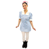 Retro Blue Nurse Uniform Adult Costume