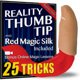 Secret Thumb Tip & Red Magic Silk + 25 Tricks