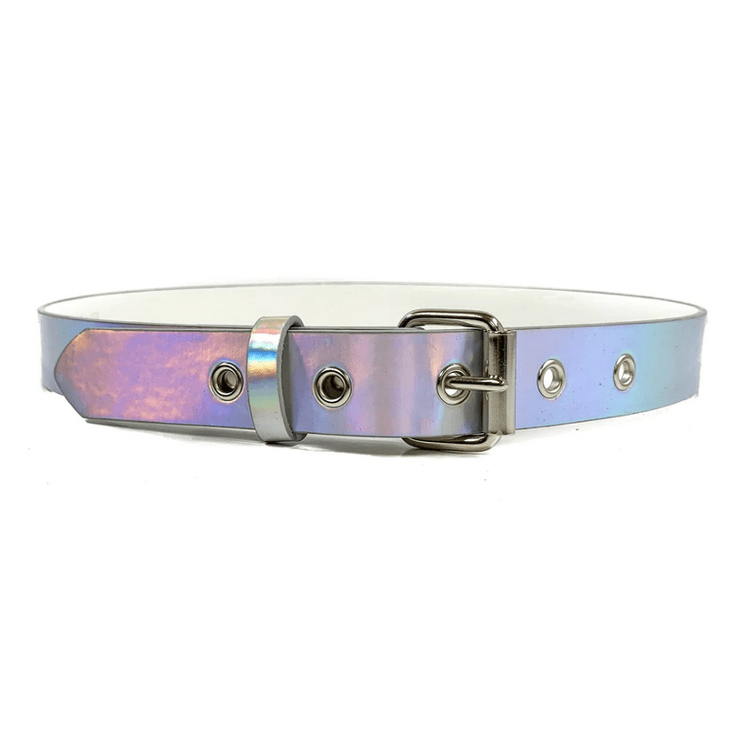 Silver Holographic Belt AbracadabraNYC Silver Holographic Belt AbracadabraNYC