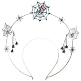 Silver Spiderweb Halo Headpiece