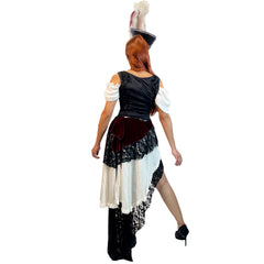 Nefarious Pirate Maiden Adult Costume w/ Pirate Hat Fascinator