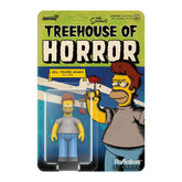 The Simpsons: 4" Treehouse of Horror Hell Toupee Homer Simpson ReAction Collectible Action Figure w/ Heart Corkscrew