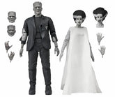 Universal Monsters - 7” Scale B&W Bride of Frankenstein 90th Anniversary The Monster & His Mate Action Figure Set