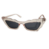 Wavy Cat Eye Frame Sunglasses