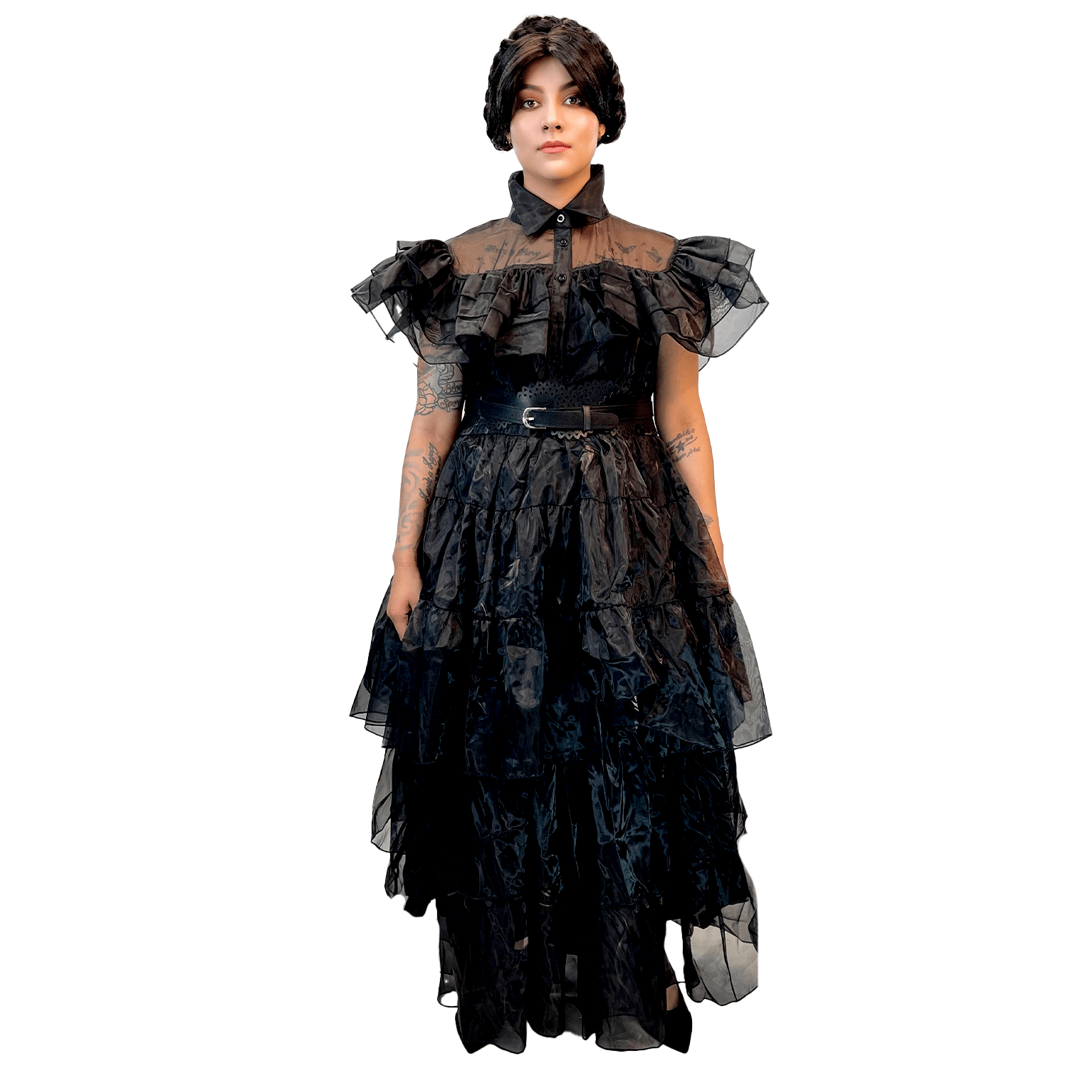 Wednesday Addams Dress Cosplay Adult Costume Rent / Medium
