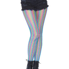 Colored Lurex Shimmer Rainbow Tights