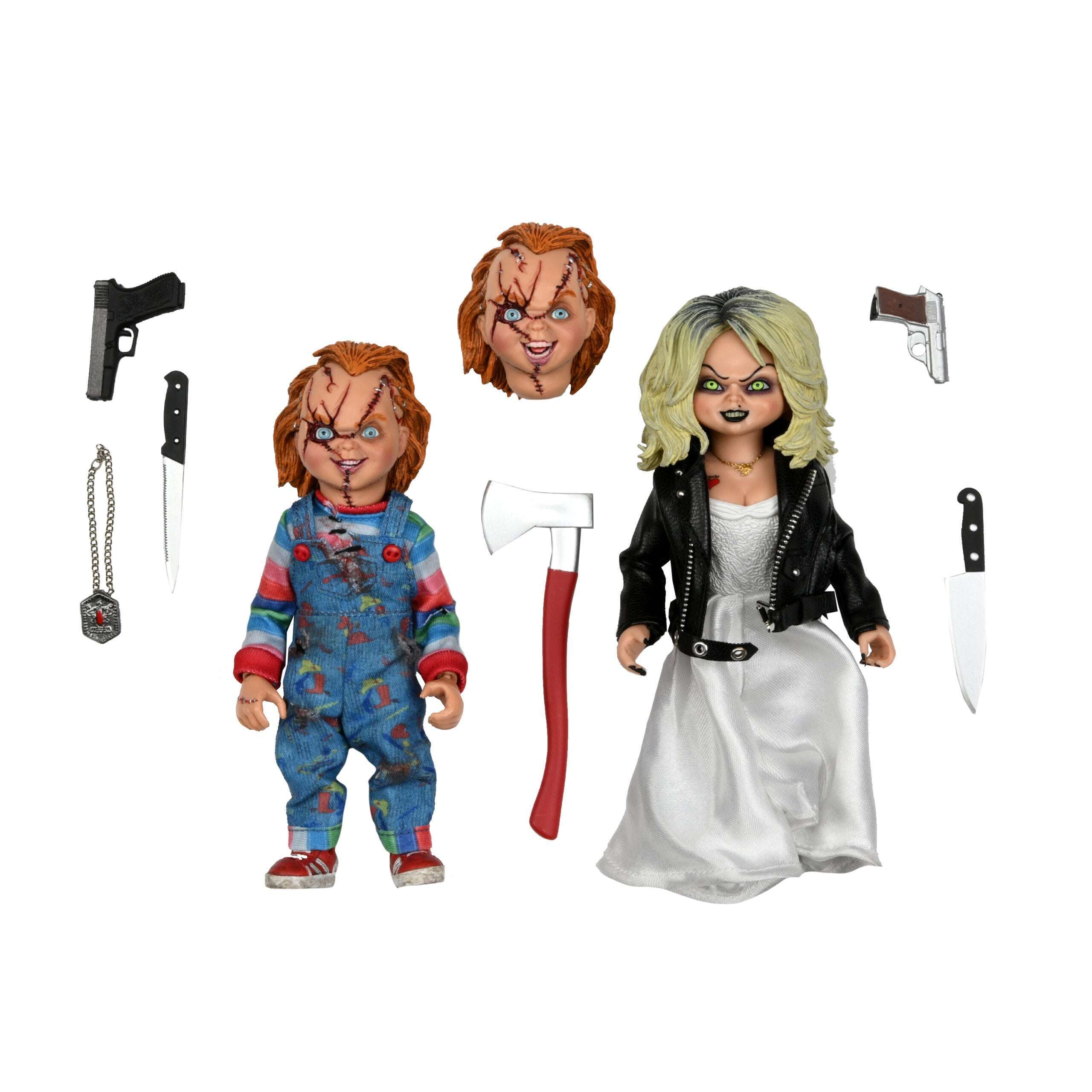 Bride of Chucky – 8″ Scale Clothed Figure – Chucky & Tiffany 2-Pack Co