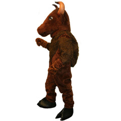 Brown Bison Mascot Adult Costume