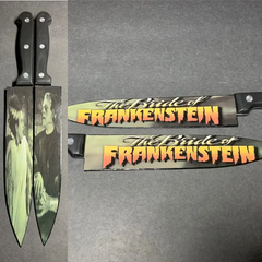 The Bride of Frankenstein Two Knife Set with Stand