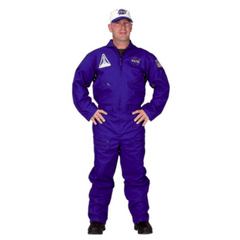 Deluxe Blue Flight Suit & Cap Adult Costume