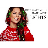 Women's Light-Up Hair Christmas Ornaments