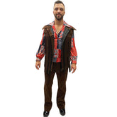Deluxe Super Groovy 1970s American Hippie Men's Costume