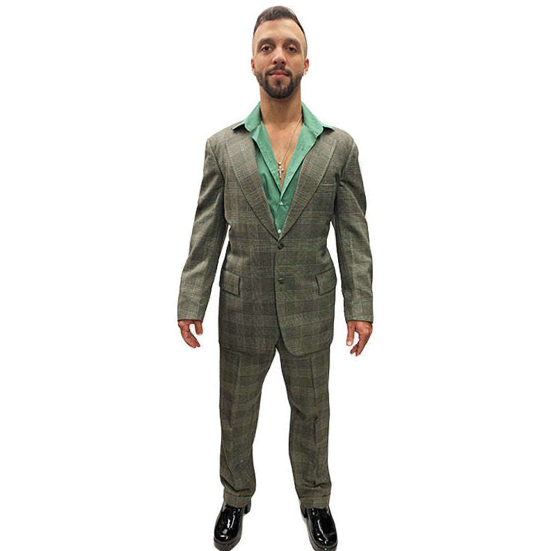 Deluxe Feelin' Fresh 1970's Mint Green Party Suit Adult Costume