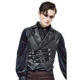 Men's Black Fancy Pirate Swallowtail Vest