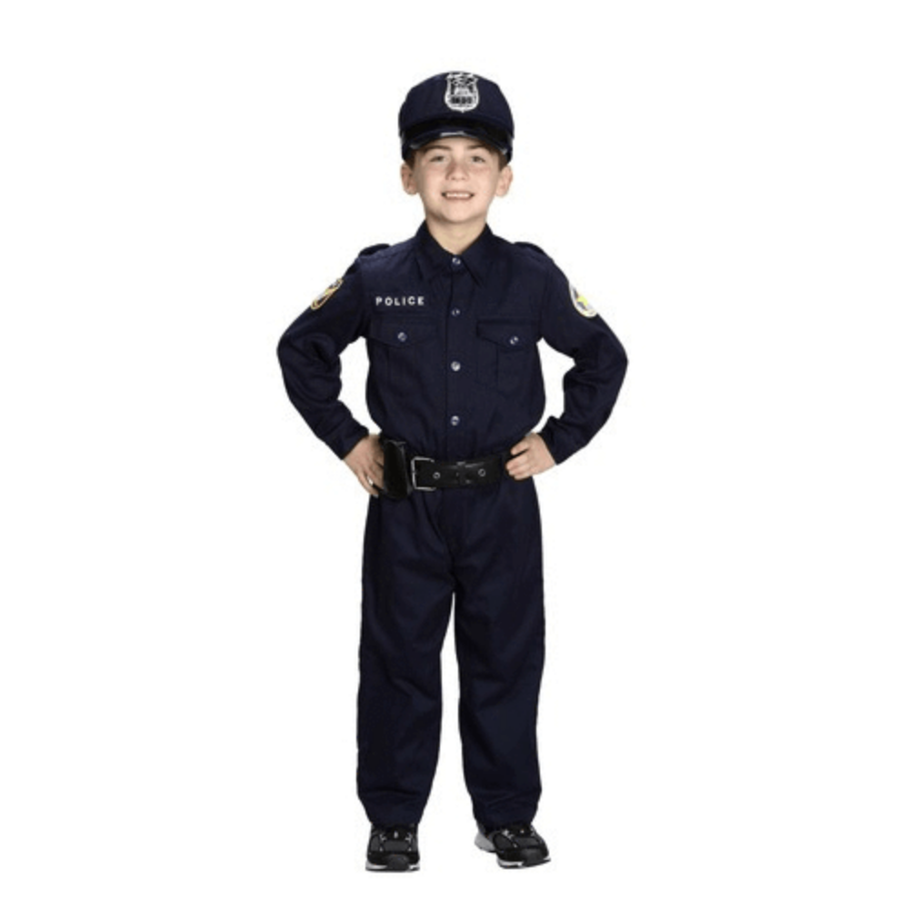 Deluxe Jr. Police Officer Suit Kids Costume