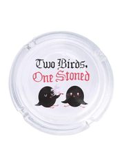 Two Birds One Stoned Glass Ashtray