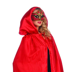 Full Length Hooded Masquerade Cape