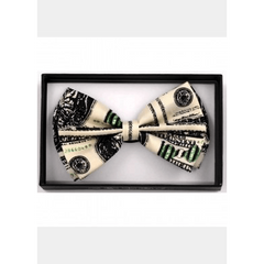 Money Print Bow Tie