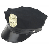 Navy Cotton Police Badge Hat