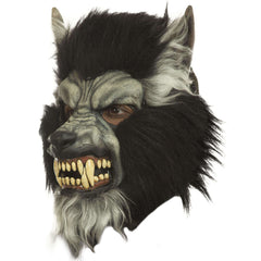 Gray Howling Werewolf Mask