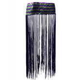Mardi Gras Stretchy Sequin Fringe Belt