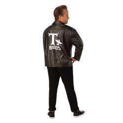 Grease T-Birds Faux Leather Adult Plus Size Jacket
