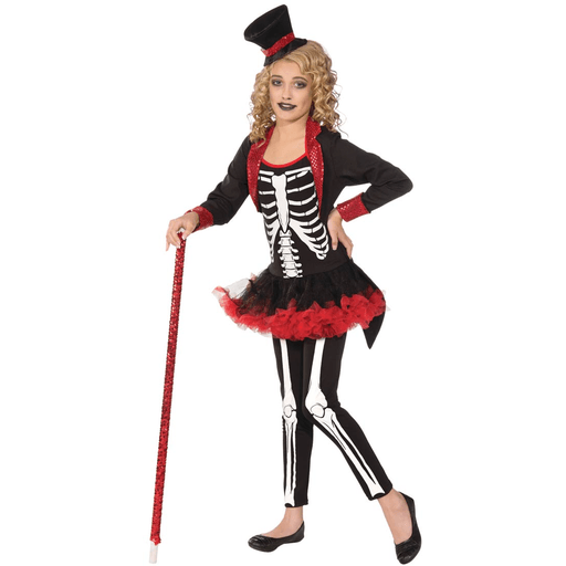 Miss Bone Jangles Skeleton Dress Child Costume