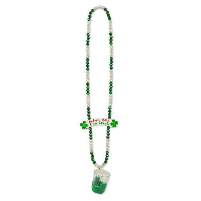 St. Patrick's Day Shot Glass & Banner Beads