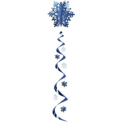 3D Jumbo Snowflake Whirl Winter Dangler