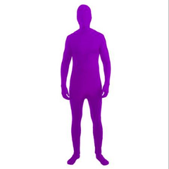 Neon Purple Disappearing Man Adult Costume