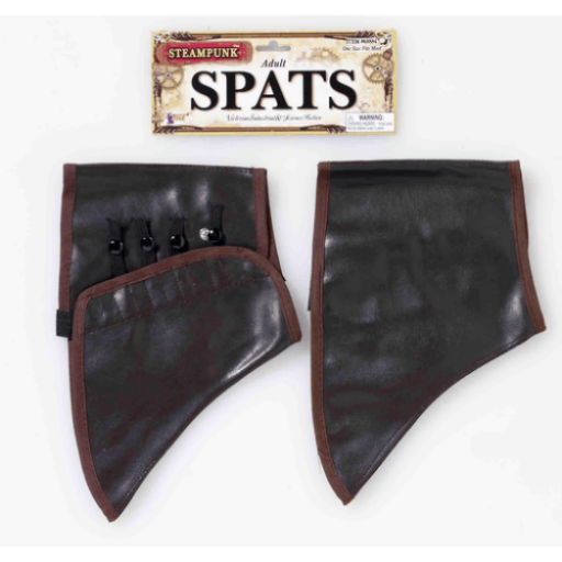 Brown Steampunk Adult Spats