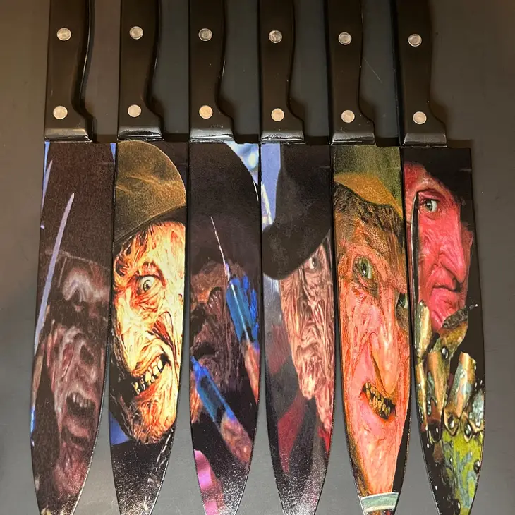 A Nightmare on Elm Street Six Knives & Stand Set