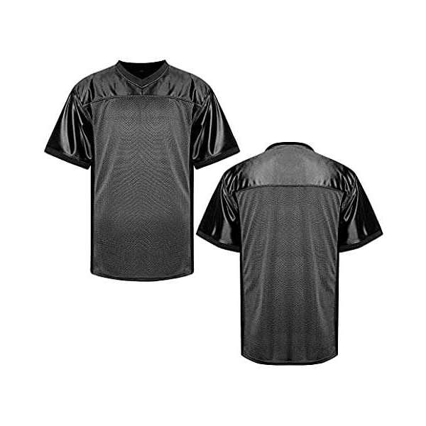 Blank Black Football Jersey Uniform