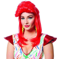 Super Seventies Red Unisex Wig