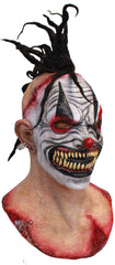 Kill The Clowns Punk Clown Deluxe Latex Mask & Full Cowl