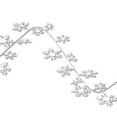 25' Gleam 'N Flex Winter Snowflake Garland