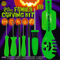 20pc Family Fun Pumpkin Carving Kit