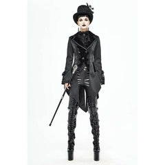 Black Gothic Women's Victorian Tailcoat Jacket