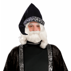 Deluxe Adult Black Wizard Hat