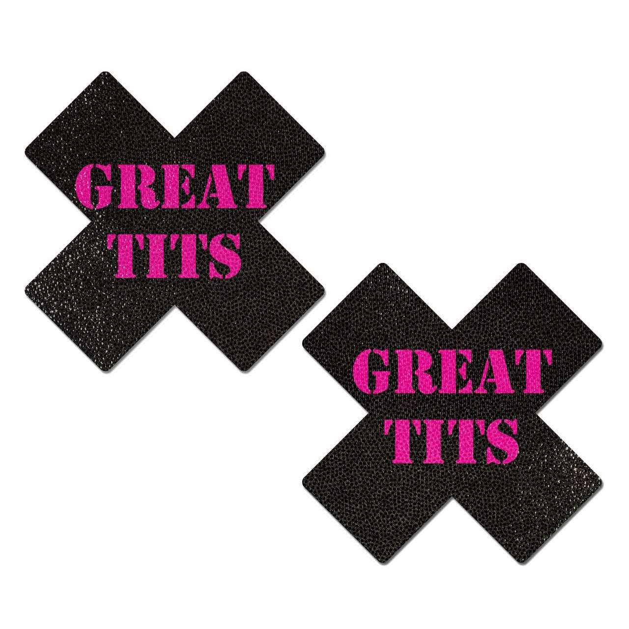 Great Tits Cross Nipple Pasties – AbracadabraNYC