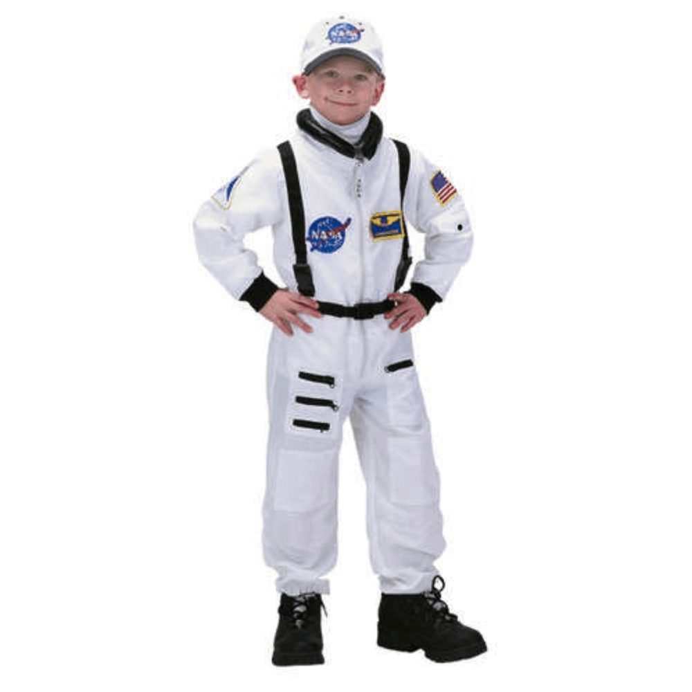 White Jr. Astronaut Suit Kids Costume